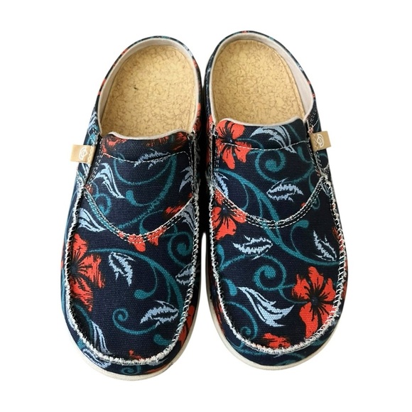 Spenco Siesta Solstice Poppy Print Slide Lightweight Slip On Arch Support Size 8 - Picture 4 of 10